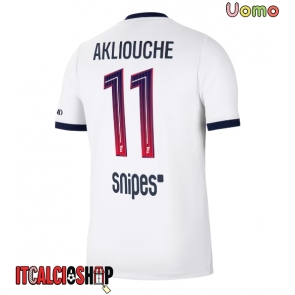 Paris Saint-Germain Maghnes Akliouche #11 Seconda Maglia 2026-27 Manica Corta